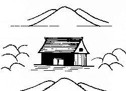 屋前後有山